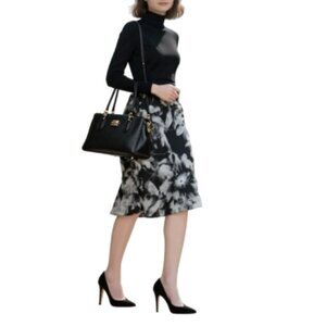Tristan & Iseut Jupe Satiny Side Zip Lined Skirt